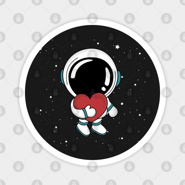 Love Astronaut Valentine Da Magnet by HolidayBug